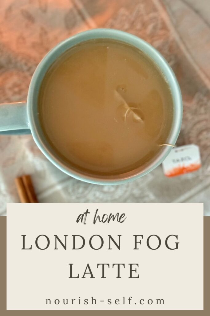 Pinterest Pin for At Home London Fog Latte